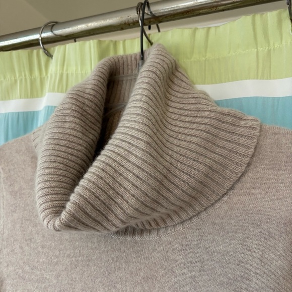 Kenar Cashmere 100% Sweater Cowl Neck Cream Sz Large - Picture 7 of 9